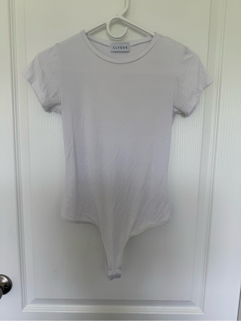 CLYQUE White Short Sleeve Bodysuit